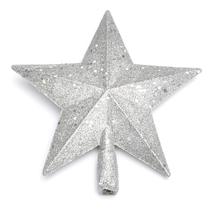 3D Shinny Glitter Star Christmas Tree Topper Xmas Decoration