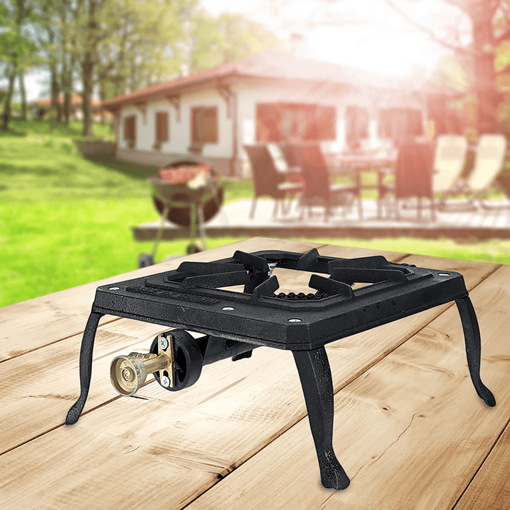 LGP Single Burner Camping Stove Ring Burner Cooker Energy Saving Gas BBQ Grill Stove Outdoor Picnic