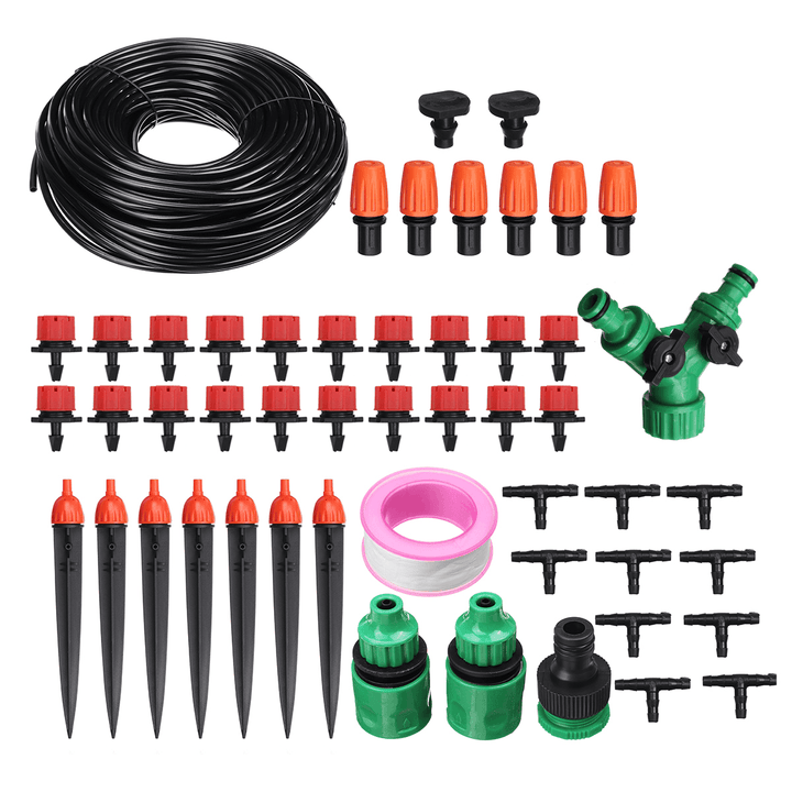 10/25M Hose Irrigation Dripper Watering Kit Automatic Irrigation System Garden Cooling Tool Kits - MRSLM