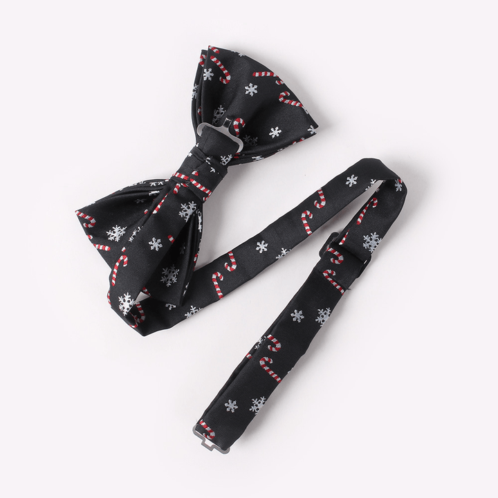 Men'S Holiday Christmas Tree Snowflake Pattern Bow Tie