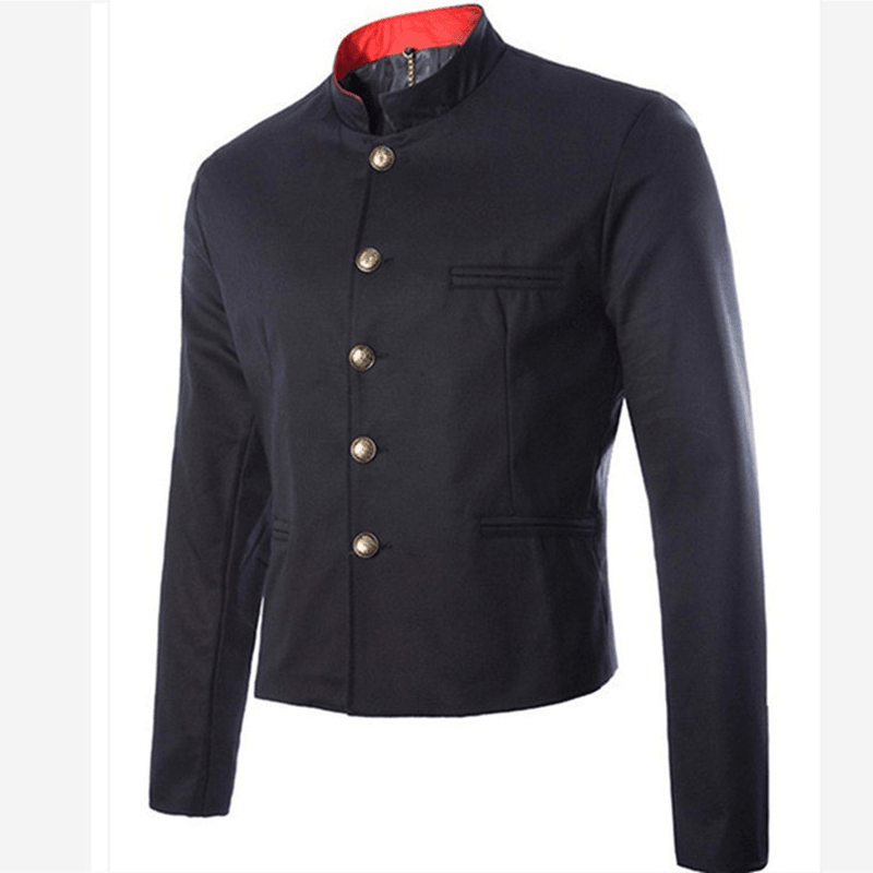 Men'S Jacket Stand Collar Casual Korean Style