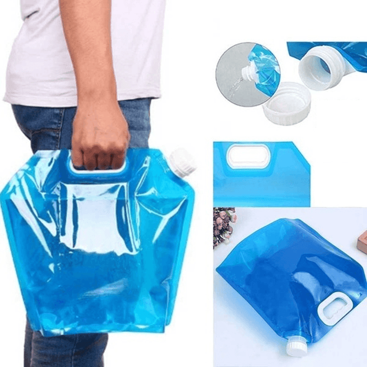 5L/10L Portable PVC Eco-Friendly Foldable Water Storage Bag Outdoor Camping Traveling Water Bucket