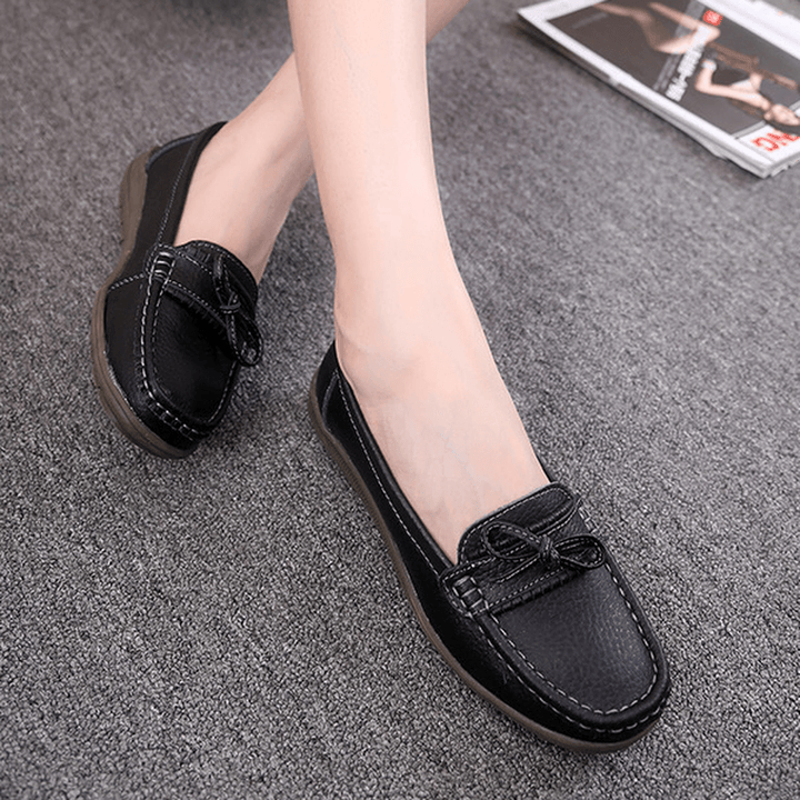 Women Flat Slip on Casual Soft Outdoor round Toe Flat Loafers Shoes