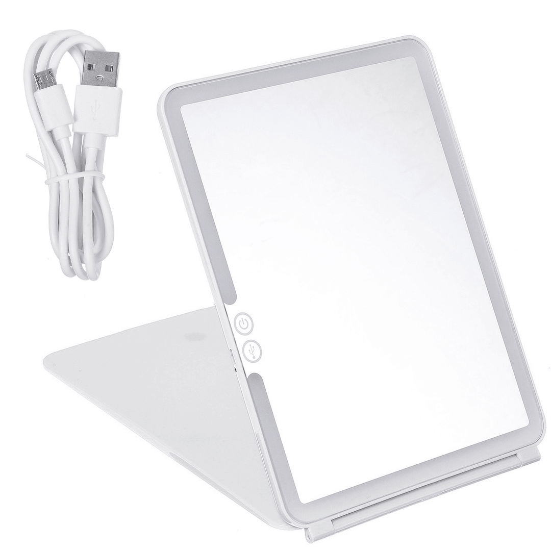 Frame Light Makeup Mirror White LED Daylight Adjustable Light Detachable Base - MRSLM