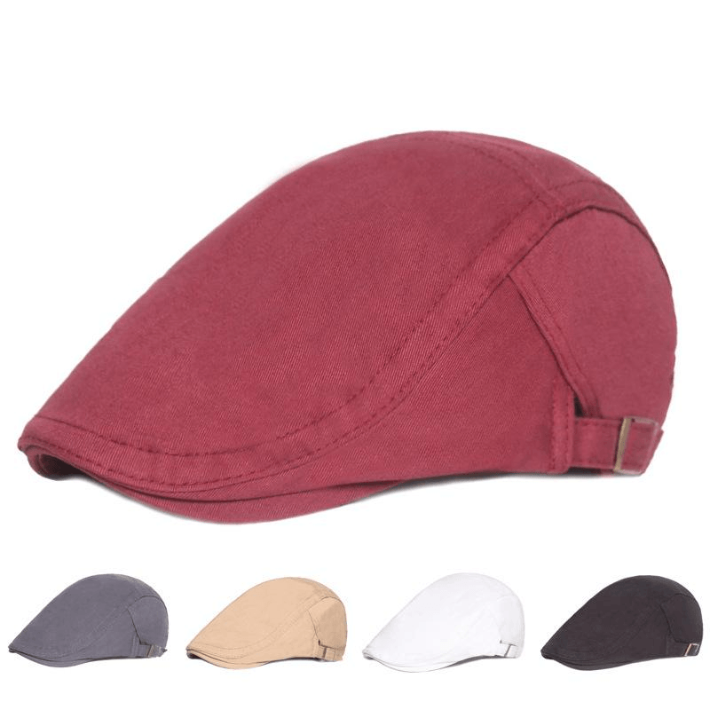 Solid Color Peaked Cap, Literary Youth Beret