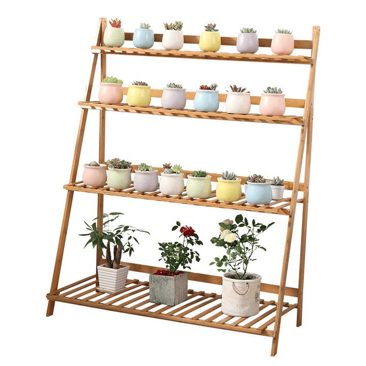 Plant Shelves Flower Stand Floor Living Room Multi-Layer Rackbalcony Folding Green Hanging Orchid Pot Plant Stand