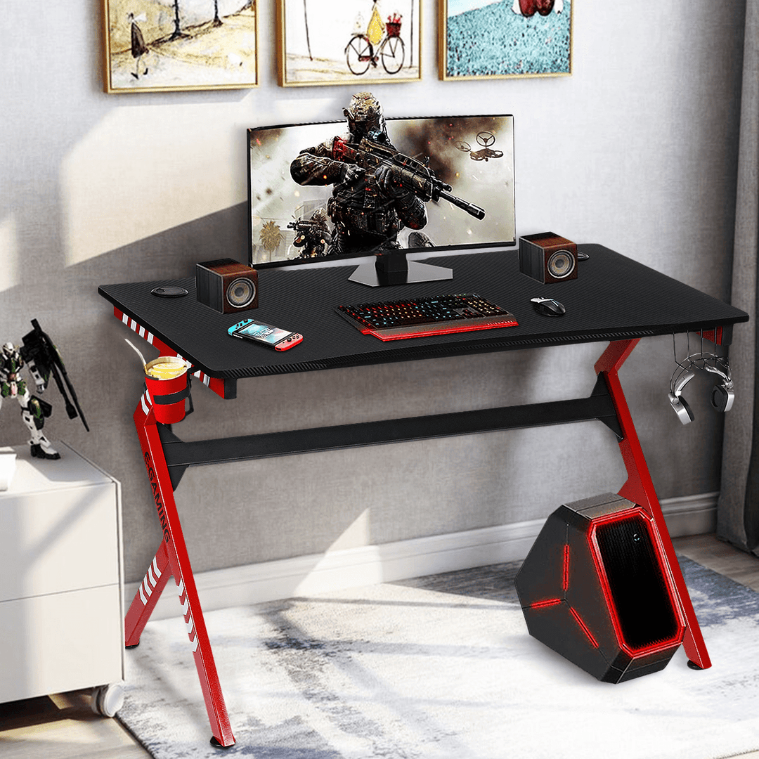 Aesthetic Style Gaming Desk 43" Large Desktop for Home Office