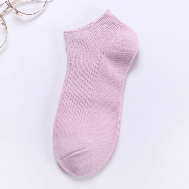 Men'S New Breathable Double Needle Boat Socks Men'S Socks Wild Solid Color Draw Socks Socks Cotton Sweat Socks