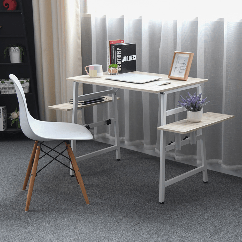 Deformable Computer Laptop Desk Modern Desktop Workstation Combination Study Room Bedroom Study Table Writing Desk for Home Office - MRSLM