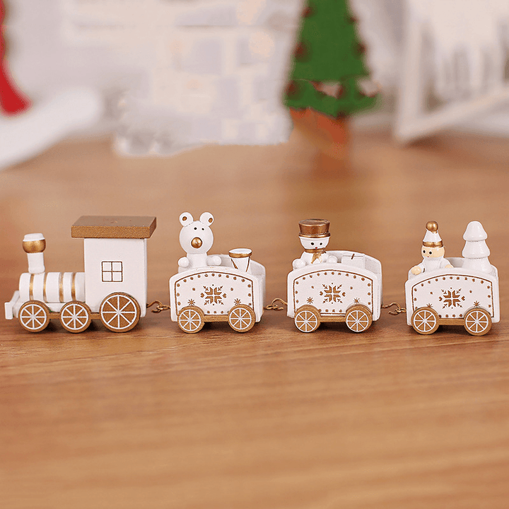 Wooden Train Children Kindergarten Holiday Christmas Gifts