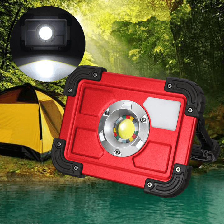 30W COB 4 Mode LED Portable USB Rechargeable Flood Light Spot Hiking Camping Outdoor Work Lamp