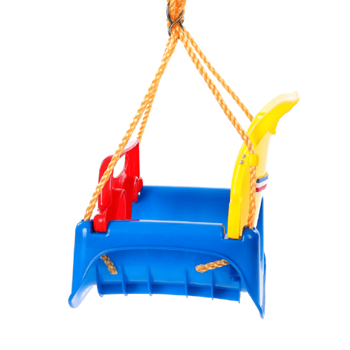 3-IN-1 Outdoor High Back Toddler Baby Swing Set Children Full Bucket Seat Swing for outside Playground Park