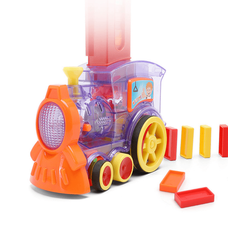 Puzzle Automatically Releases Licensed Electric Building Block Train