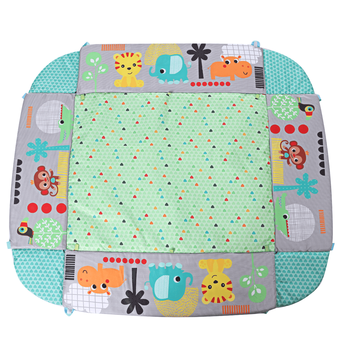 42.91X 38.39X 21.26Inch Baby Toddler Playmat Crawling Tunnel Mat Baby Tent House Children Game Playhouse with 30 Balls