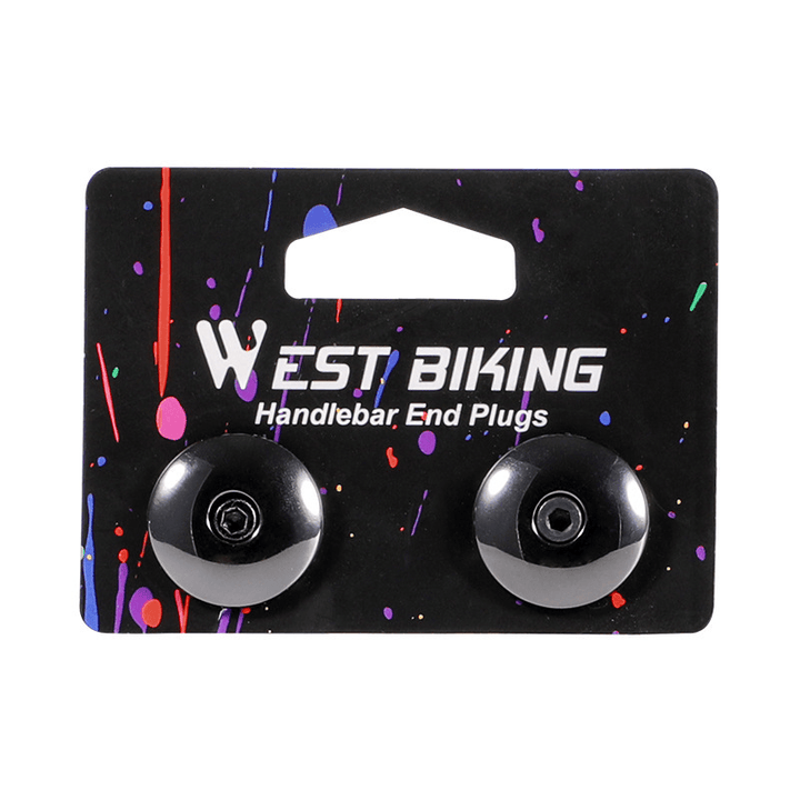 WEST BIKING Aluminum Alloy Material Bicycle Expansion Handle Plug with Anti-Drop Electroplated Smooth