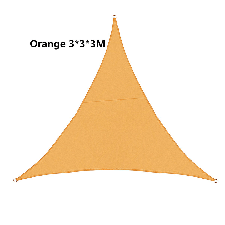 Triangle Outdoor Shade Sail Patio Suncreen Awning Garden Sun Canopy 98% UV Block - MRSLM