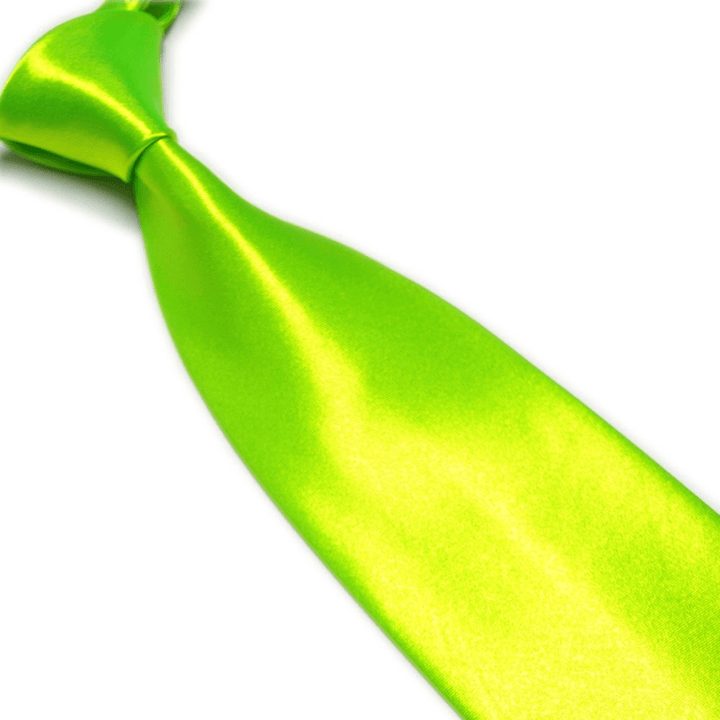 Men'S Imitation Silk Solid Color Wide Tie Knot Wedding Banquet Bright