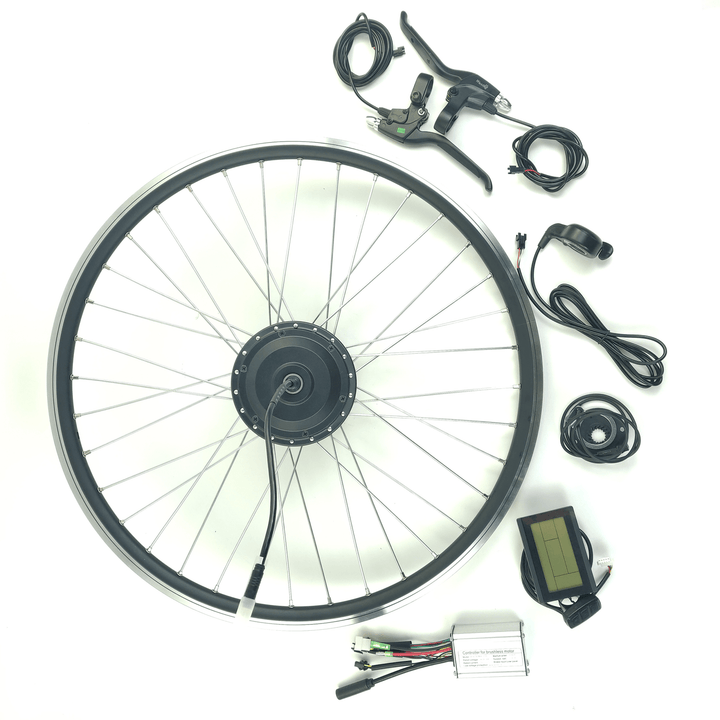 36V 500W/350W LCD3 Digital Display Electric Ebike Conversion Kit Front Rear Wheel Engine Motor Hub - MRSLM