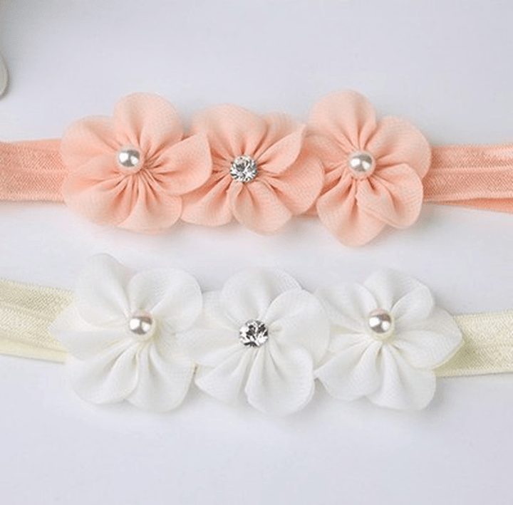 Three Little Plum Blossom Baby Headband