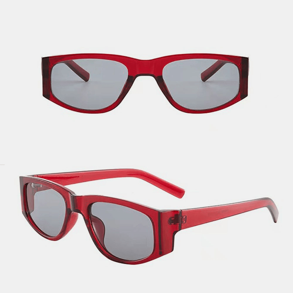 Unisex Retro Full Frame Sunshade Glasses PC Frame Polarized UV Protection Retro Fashion Sunglasses - MRSLM