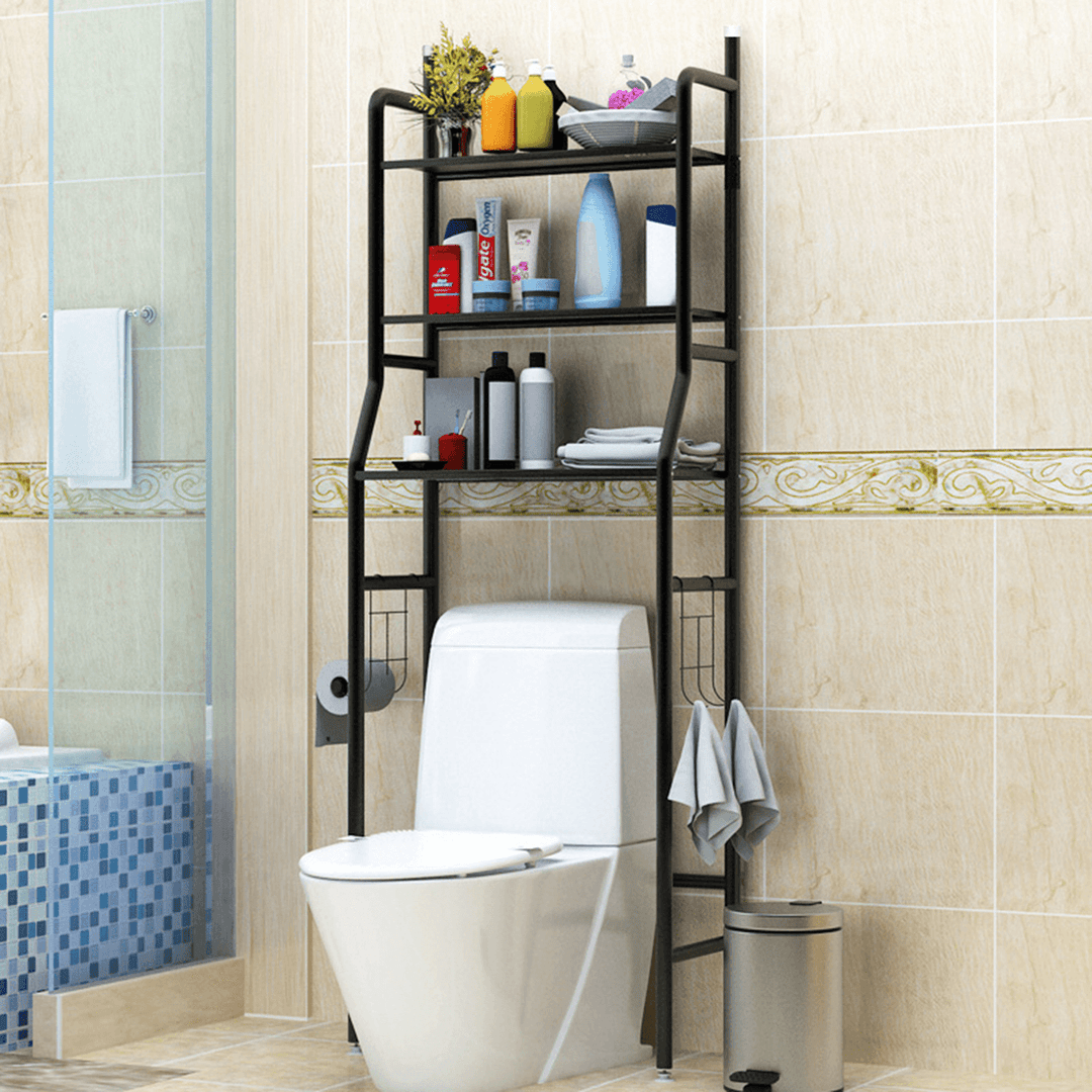 Bathroom Toilet Storage Rack Wall Punch-Free Toilet Washbasin Storage Shelf Bathroom Shelf Rack