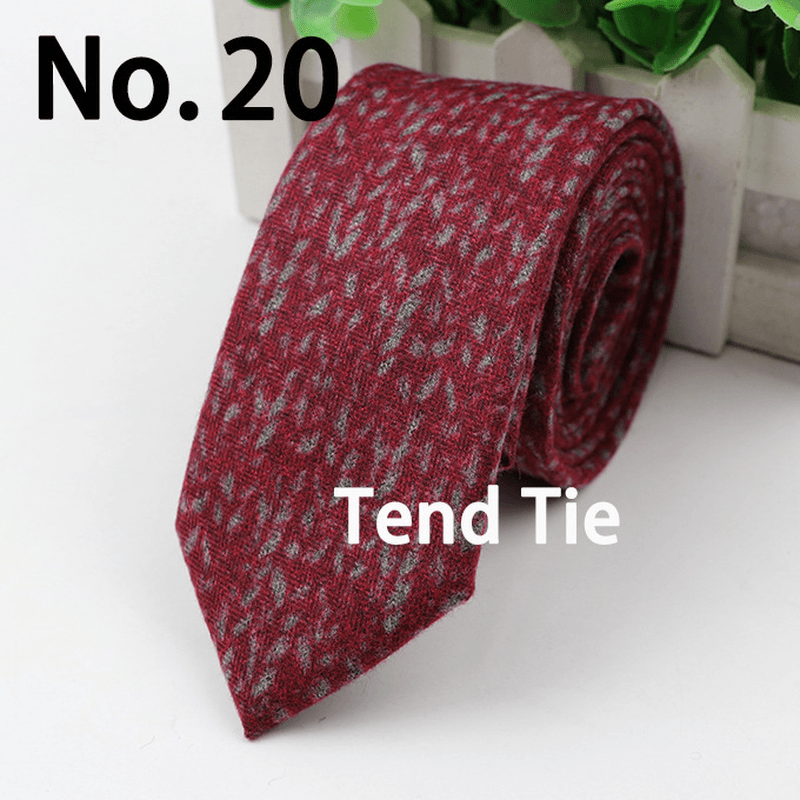 Men'S Tie New Ultra-Narrow Wool Elegant Atmosphere