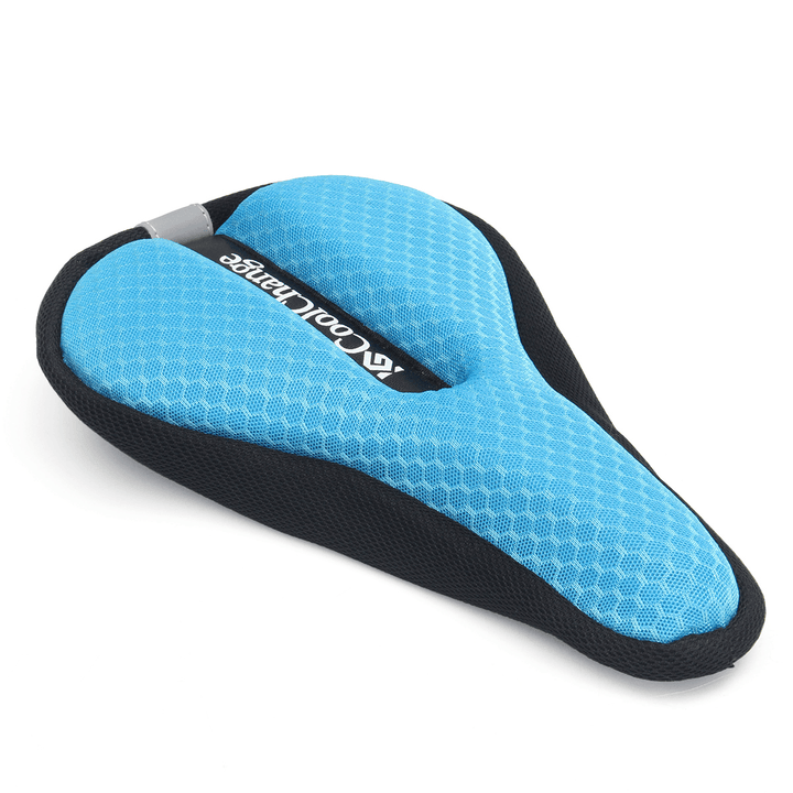 BIKIGHT Bike Saddle Pad Cushion Silicone Gel Bike Seat Cover Case Soft Pad Breathable