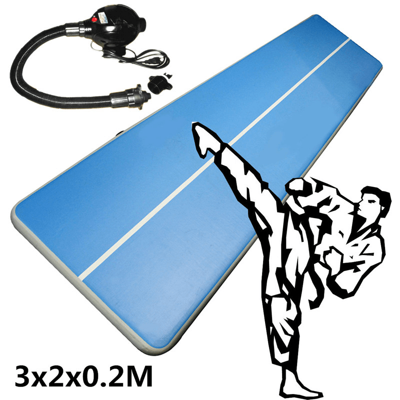 118X79X8Inch Inflatable Gym Mat Airtrack Gymnastics Mat Inflatable GYM Air Track Mat with Electric Pump