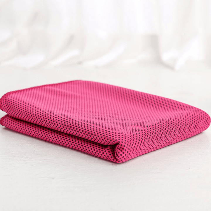 31X100Cm Microfiber Squishy Absorbent Summer Cold Towel Sports Hiking Travel Cooling Washcloth - MRSLM