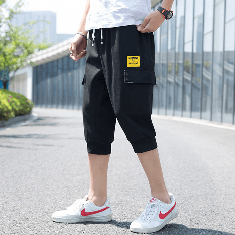 Men'S Casual Shorts Season New Fashion Casual Thin Section 7 Seven Pants Men'S Trend Tooling Shorts