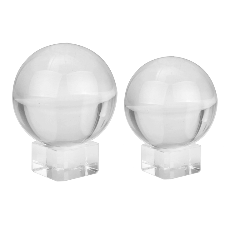 50/80Mm K9 Clear Crystal Glass Ball Photography Lensball Photo Prop Background Decorations Gift