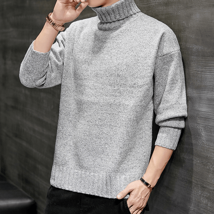 Loose Bottoming Shirt Solid Color Knit Long Sleeves