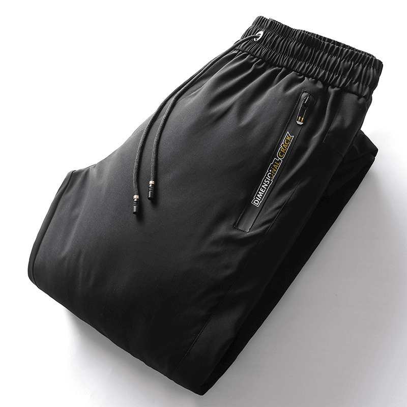 Middle-Aged and Elderly Men'S Warm Outdoor down Cotton Trousers