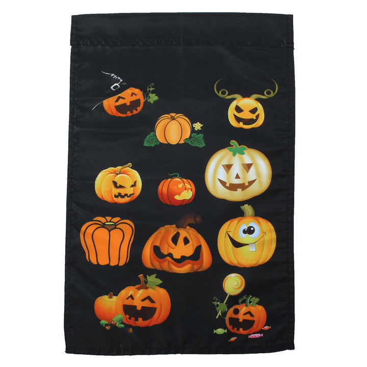 30X45Cm Halloween Polyester Cute Pumpkins Flag Garden Holiday Decoration