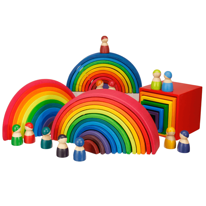 6/12PCS Colorful Wooden Baby Building Blocks Children Toy Kids Gifts Improve CreativityÔºÜThinking Ability