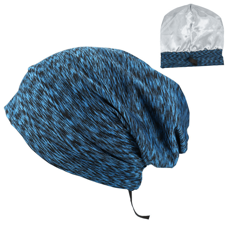 Mens Satin Double Layer Night Cap