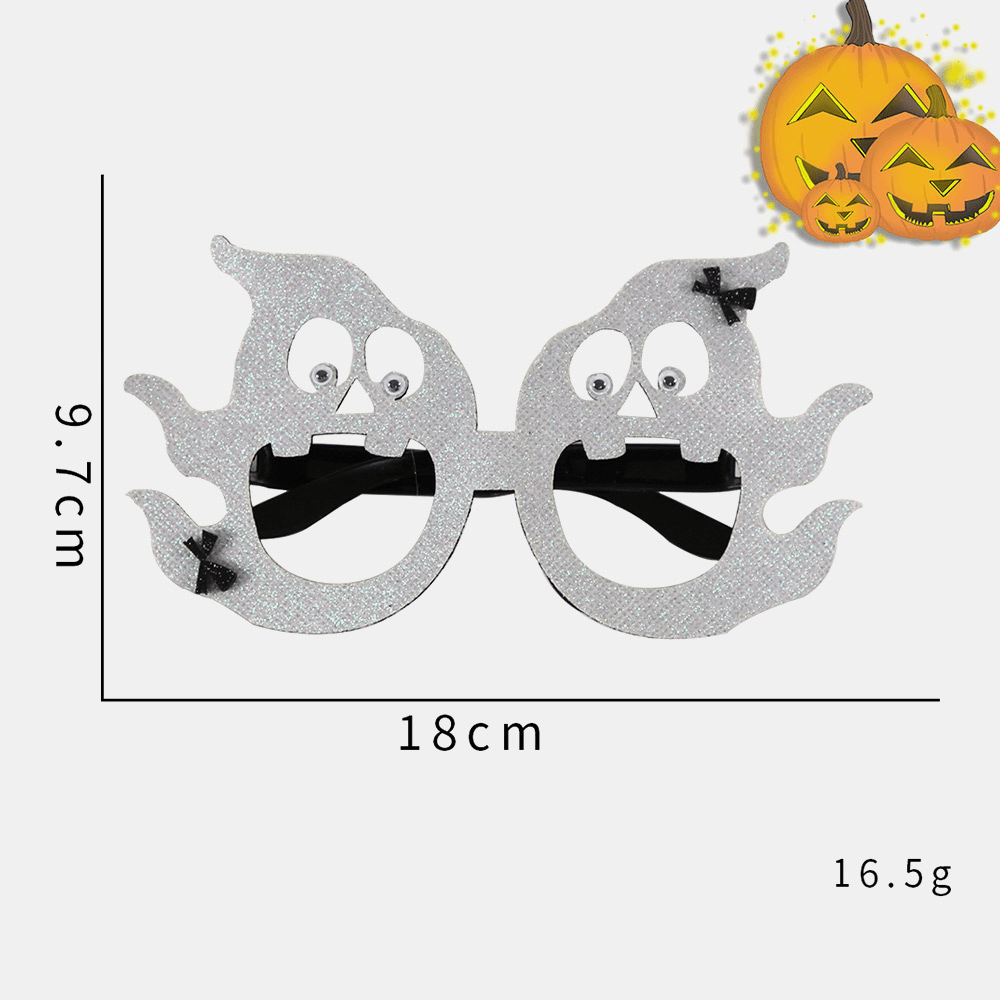 Unisex Felt Cloth Halloween Glasses Children Spider Pumpkin Skull Funny Party Decoration Glasses