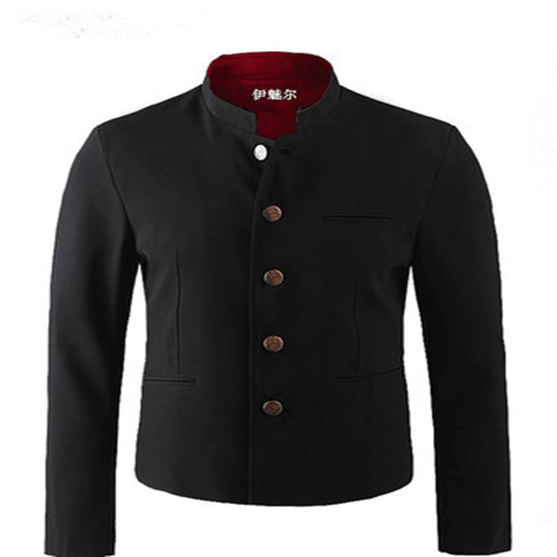 Men'S Jacket Stand Collar Casual Korean Style