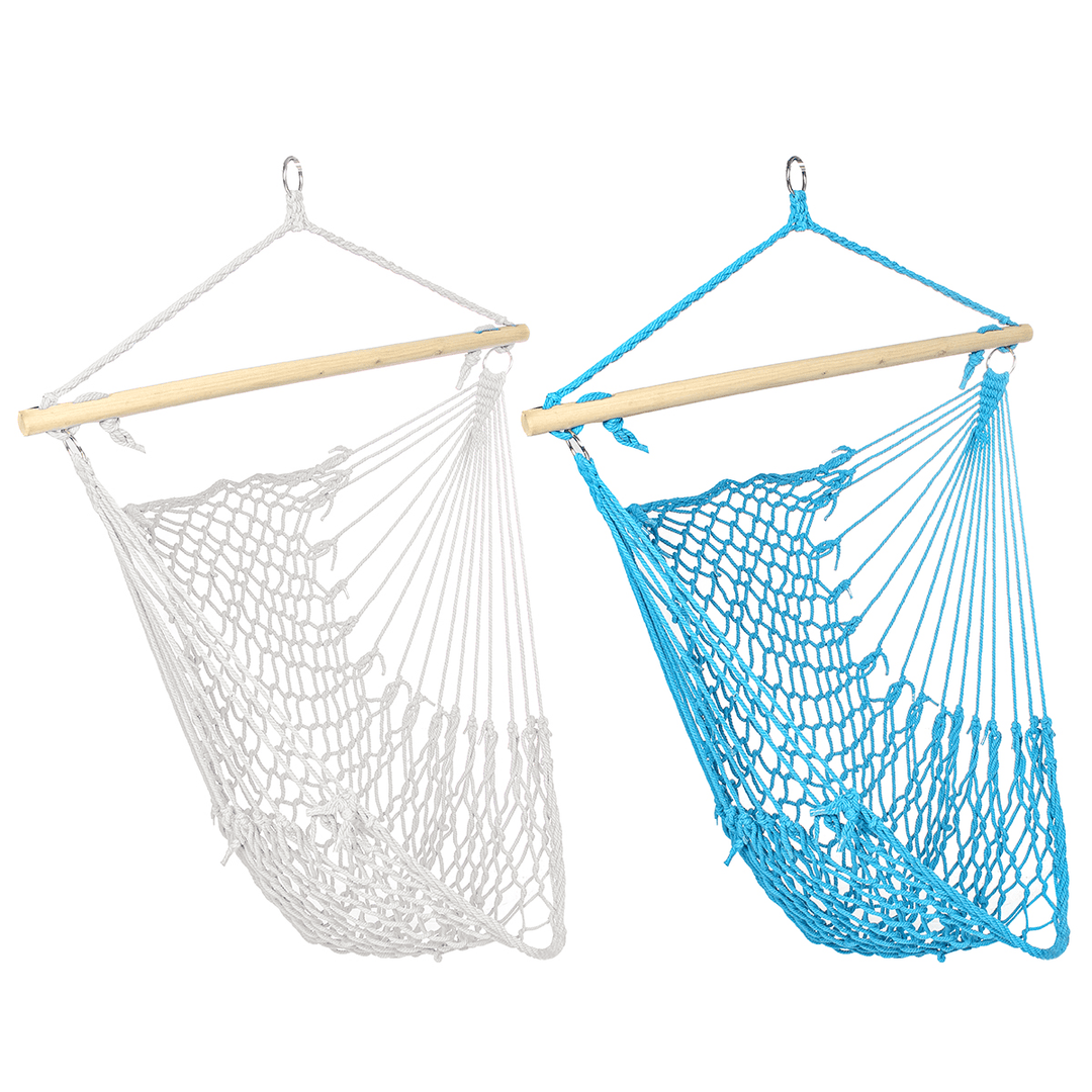 Hammock Chair Swing Hanging Rope Seat Net Chair Tree Outdoor Patio Indoor 200Kg