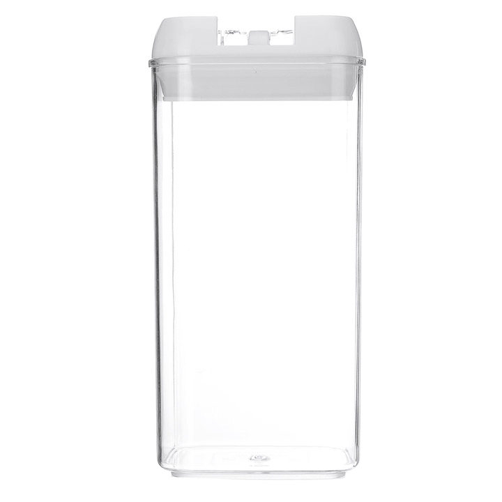 4Pcs Air-Tight Food Storage Container Cereals Easy Lock Sealed Jar Plastic Transparent Milk Powder Grains Candy for Kitchen Organizer