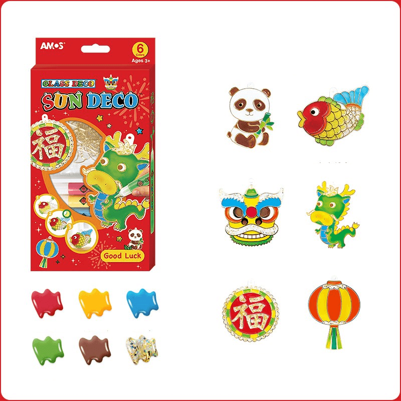 No Baking Glue Painting Children'S Handmade DIY Coloring Puzzle Set