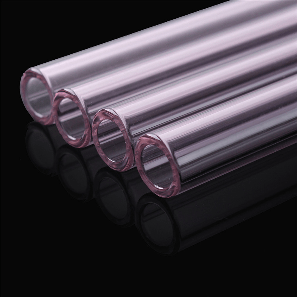 4Pcs 150Mm Transparent Purple Borosilicate Glass Tube Tubing Pyrex Tubes Blowing Tube Test Tube 12Mm OD 2.2 Thick Wall