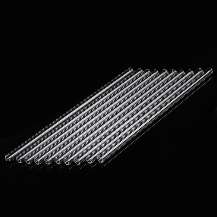 10Pcs 200X7X2Mm Length 200Mm OD 7Mm 2Mm Thick Wall Borosilicate Glass Blowing Tube Lab Factory School Home Tubes