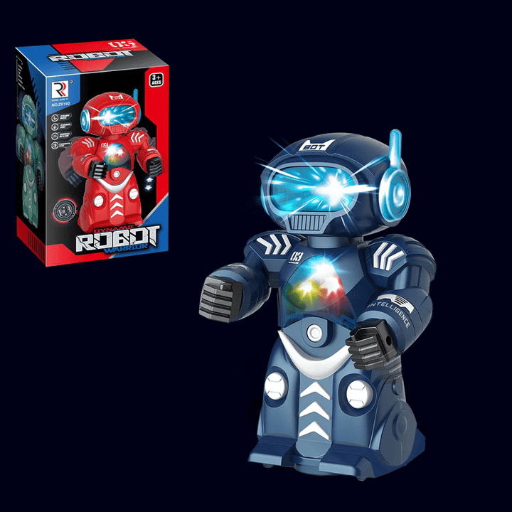 Steel Robot Light Music Children Boy Toy