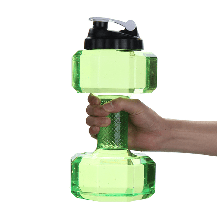 2.5L Large Capacity BPA Free Gym Training Drink Dumbbell Water Bottle Travel Sport Cup Kettle Jug - MRSLM