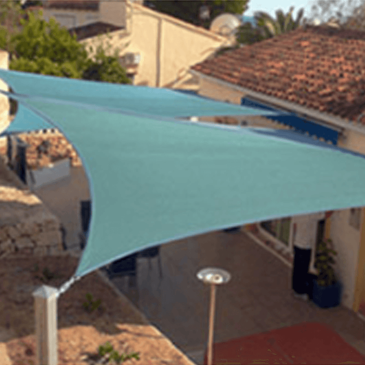 Sun Shade Sail Waterproof 420D Oxford Polyester Canopy Cover Awning Outdoor Garden Protection