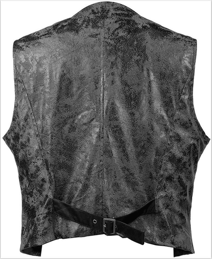 Suede Single-Breasted Waistcoat Trendy Waistcoat Vest