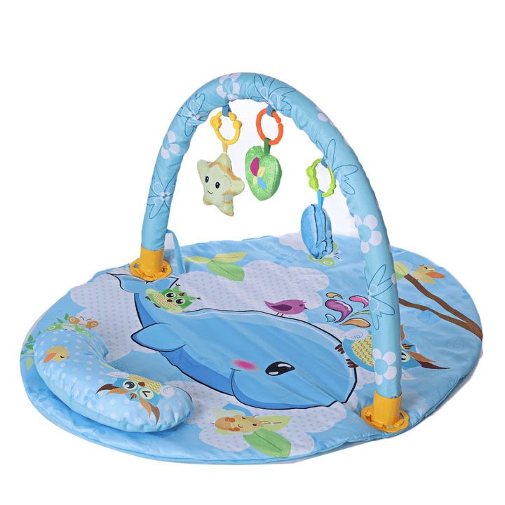 Baby Gym Play Mat Educational Rack Toys Baby Gym Mat with Music Lights Infant Fitness Carpet Gift for Kids