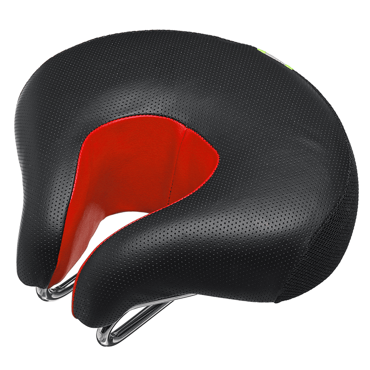 BIKIGHT Widen Bicycle Noseless Saddle Bike Bicycle Cycling Noseless Saddles Wide Large Soft PVC PU Pad Seat