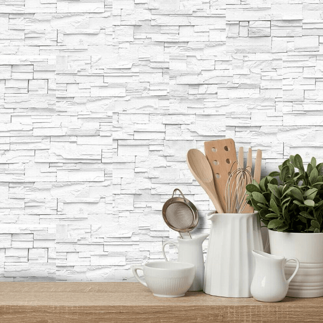 9Pcs Kitchen Tile Stickers Mosaic Wall Paper Bathroom Self-Adhesive Decor Home DIY